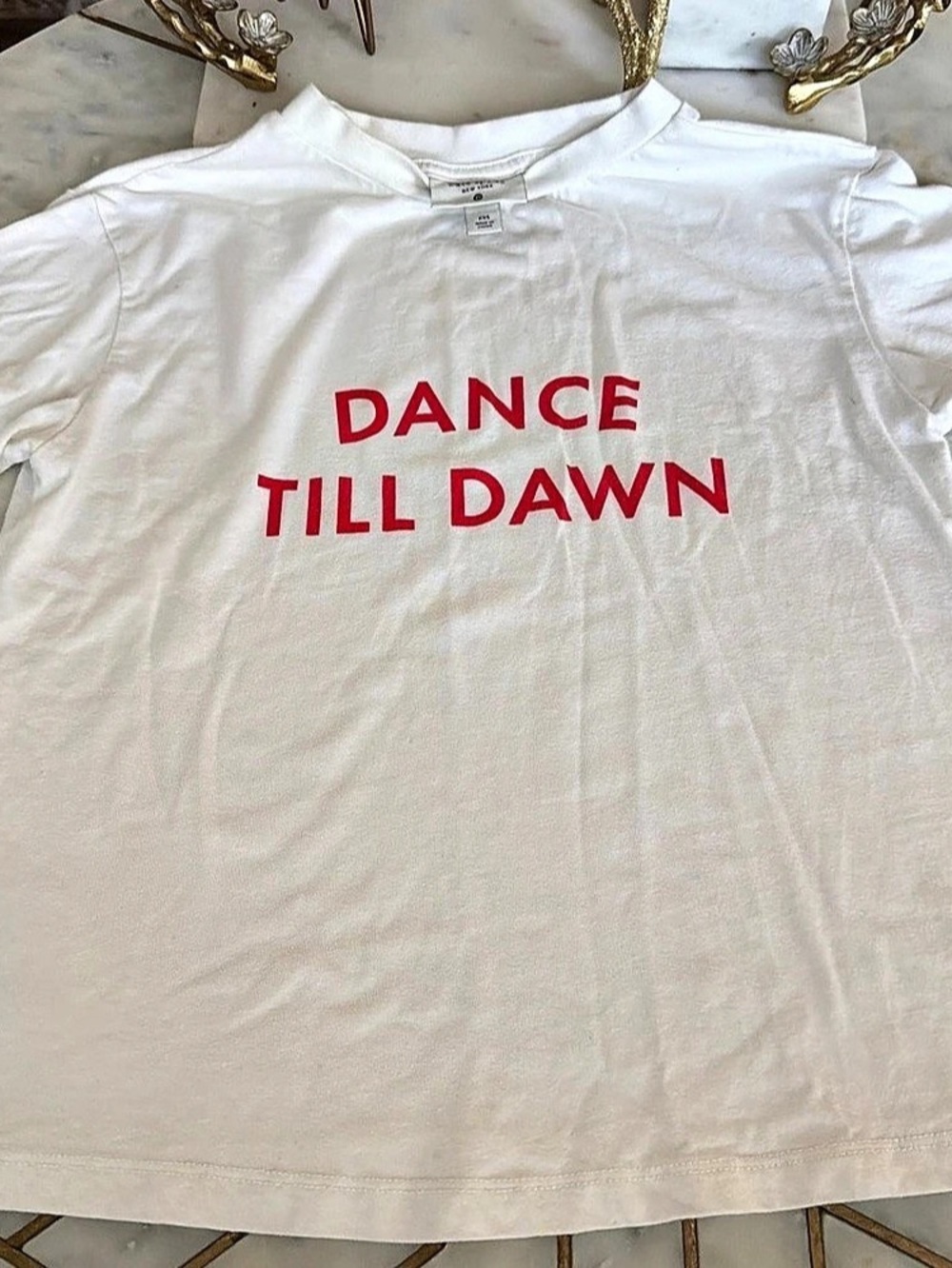 kate spade new york Dance Till Dawn Short Sleeve Graphic T-Shirt Graphic Tee